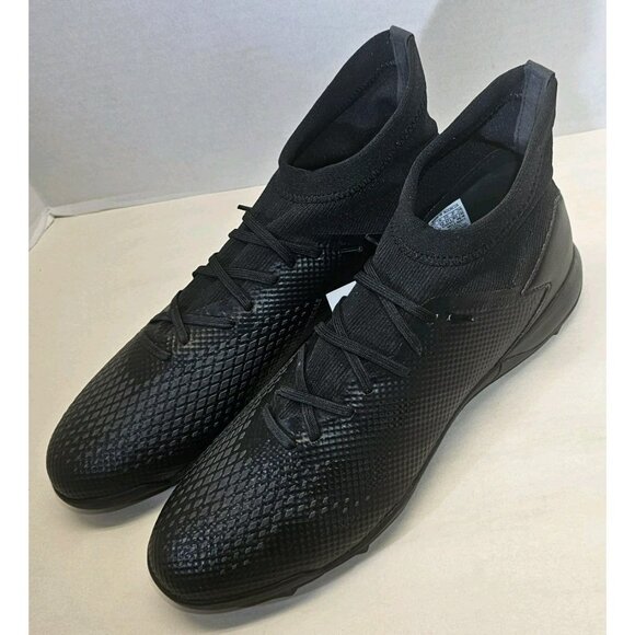 Adidas Men's Core Black/Dgh Solid Grey Predator 20.3  TF Soccer Cleats Size 12.5 - Picture 5 of 16